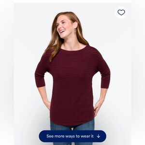 Women's Burgundy Sweater